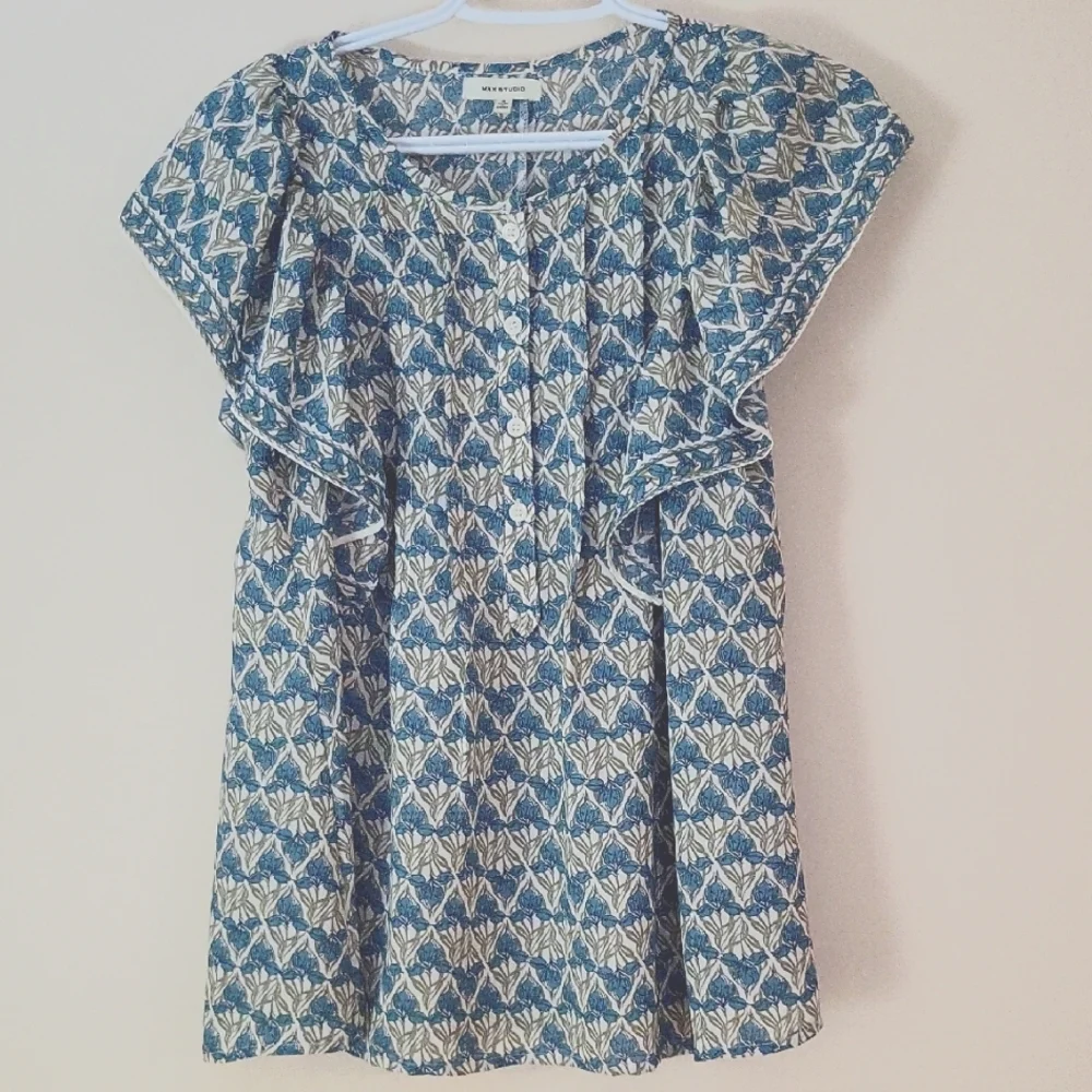 Max Studio Patterned Blouse - Picture 1 of 5